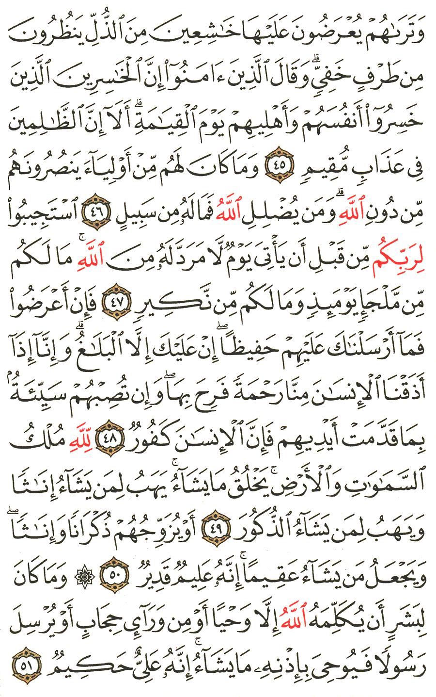 الصفحة رقم 488 من القرآن الكريم مكتوبة من المصحف