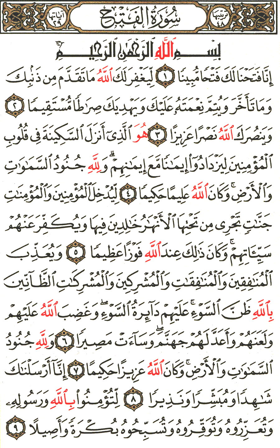 Page No 511  The Noble Quran  